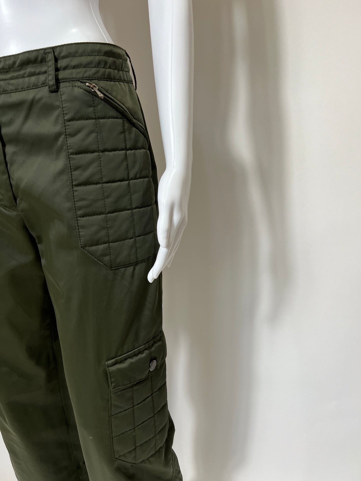 Vintage Chanel Cargo Pant in Green