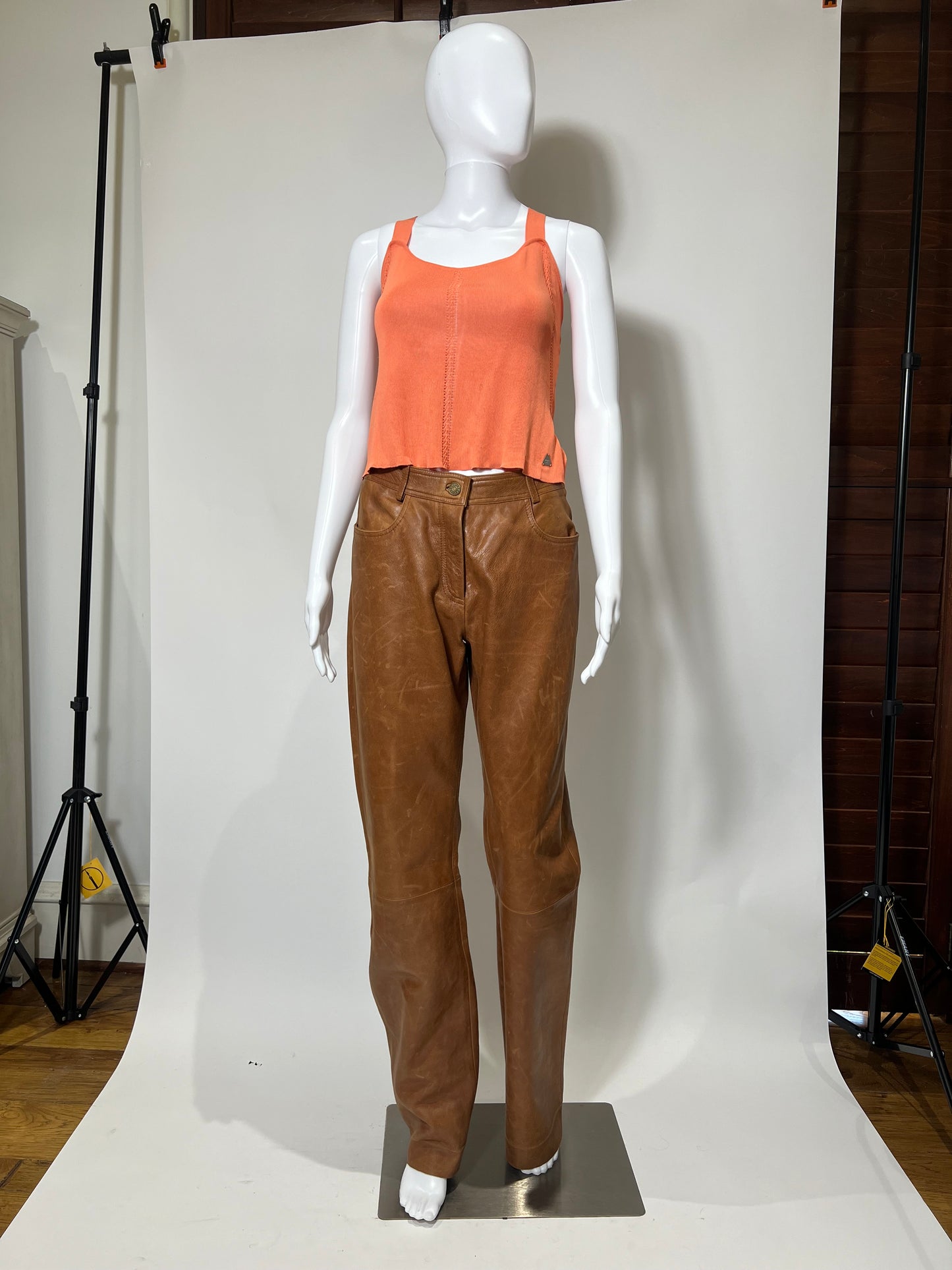 Vintage Celine Leather Pants