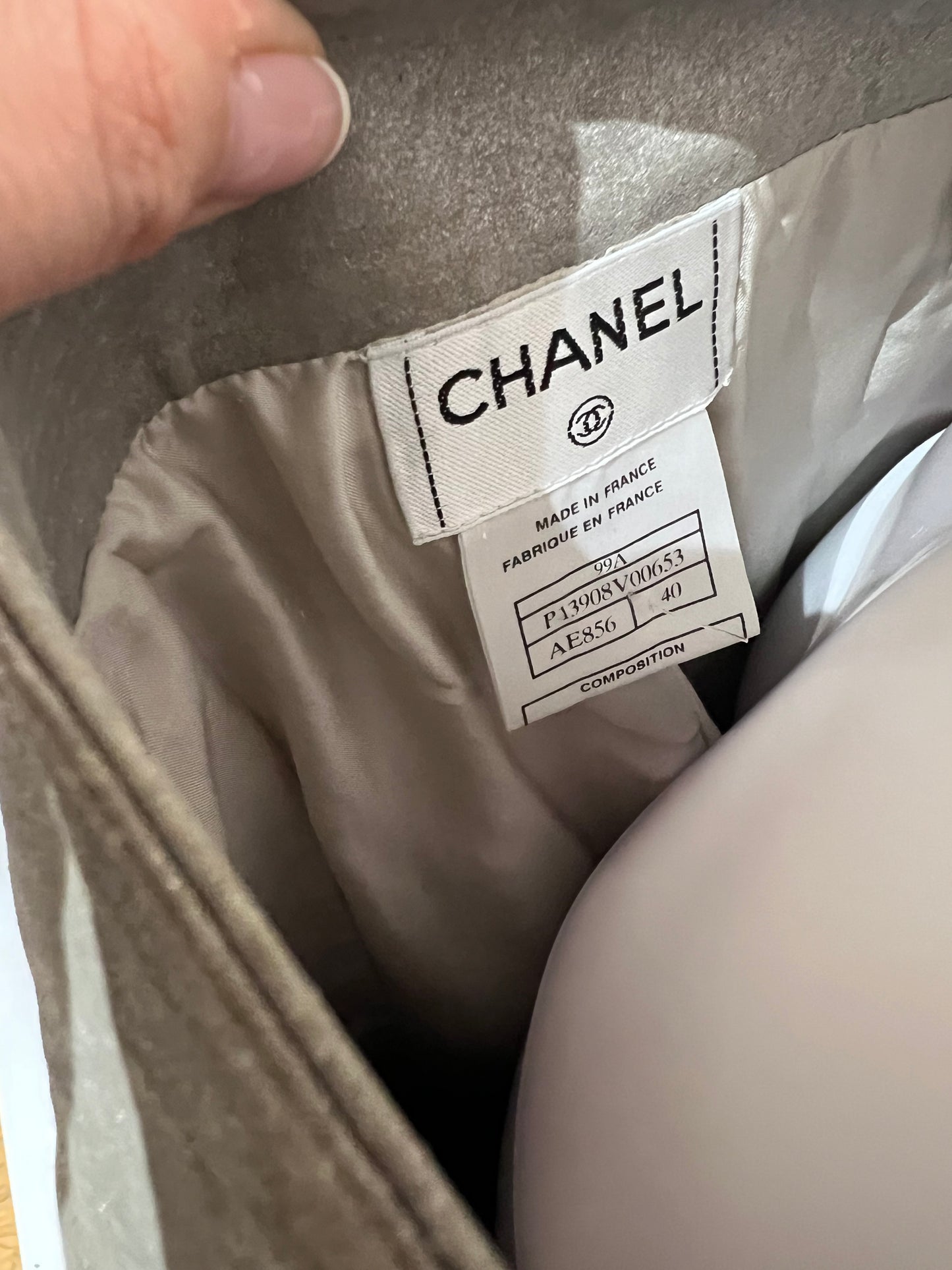 Vintage Chanel Silver Pant