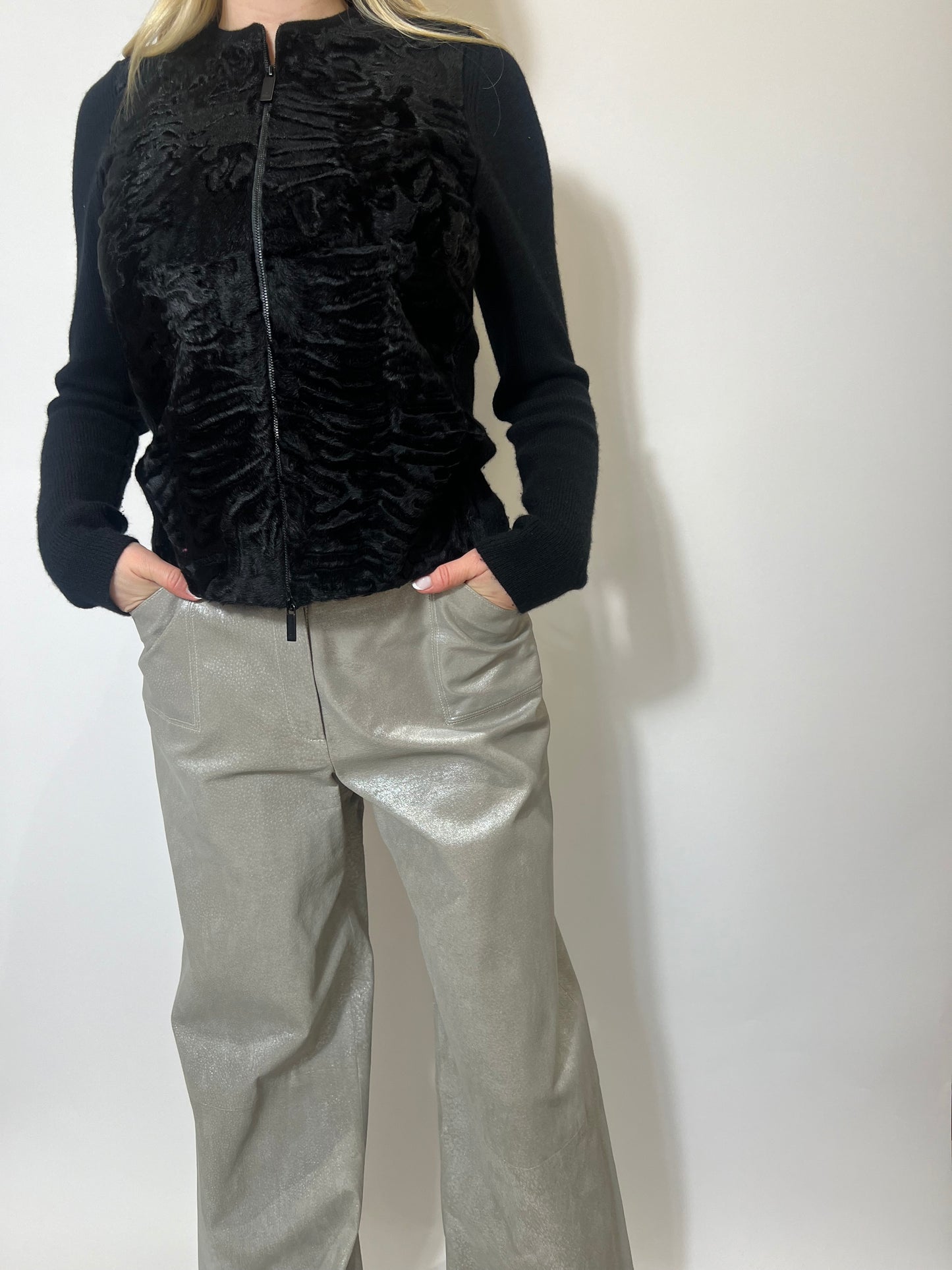 Vintage Chanel Silver Pant