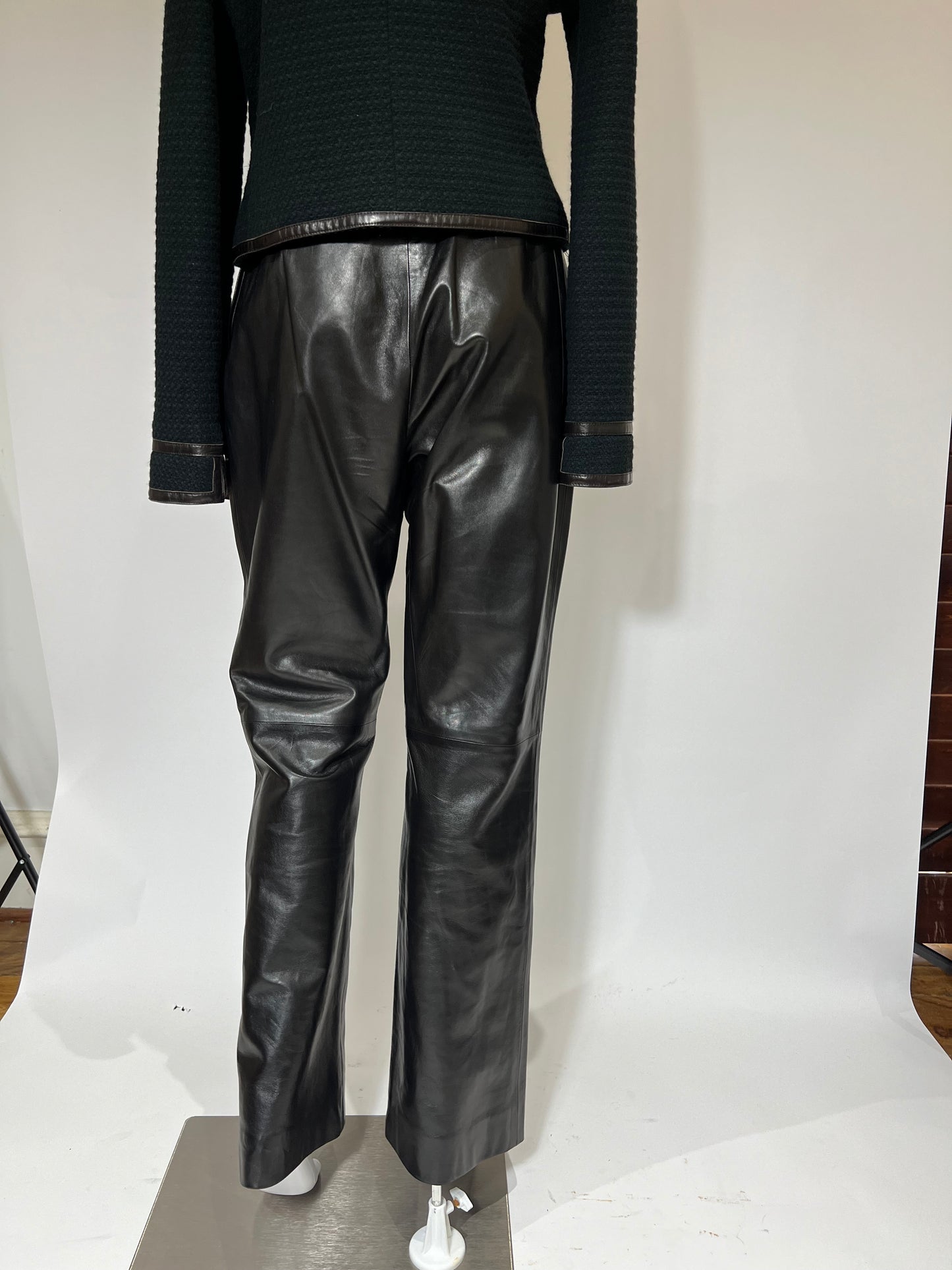 Vintage Chanel Leather Pants