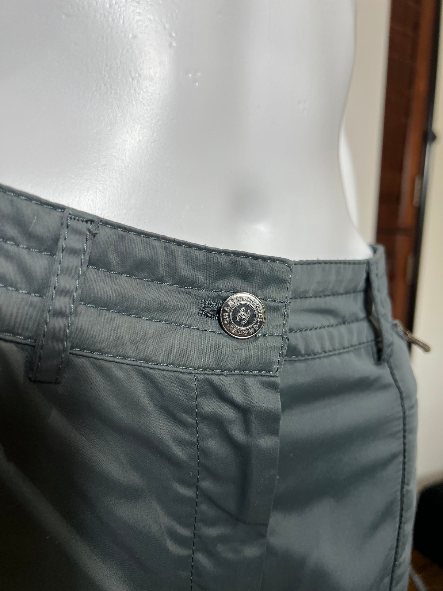 Vintage Chanel Cargo Pant Grey