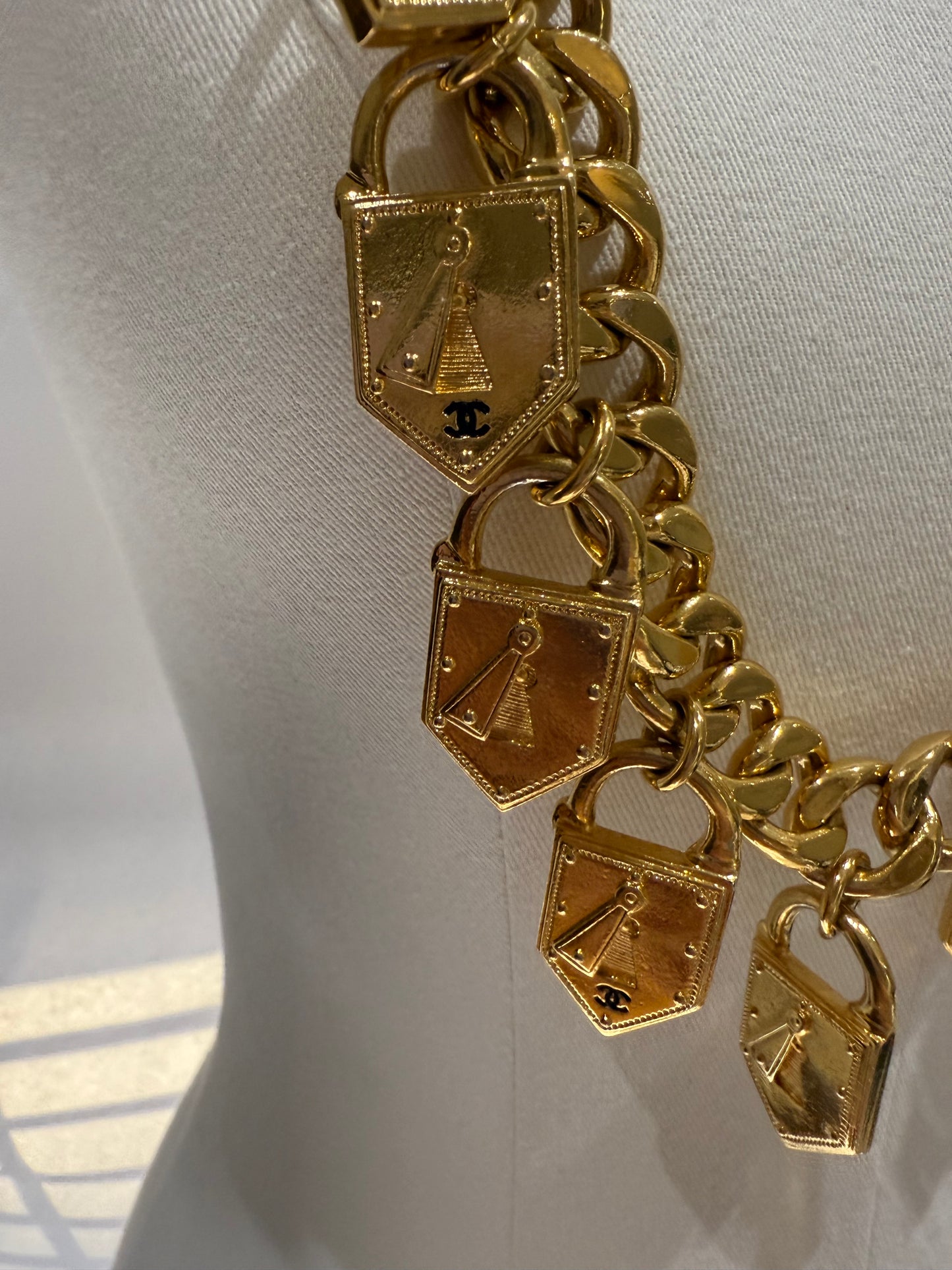 Vintage Chanel Locket Chain Belt