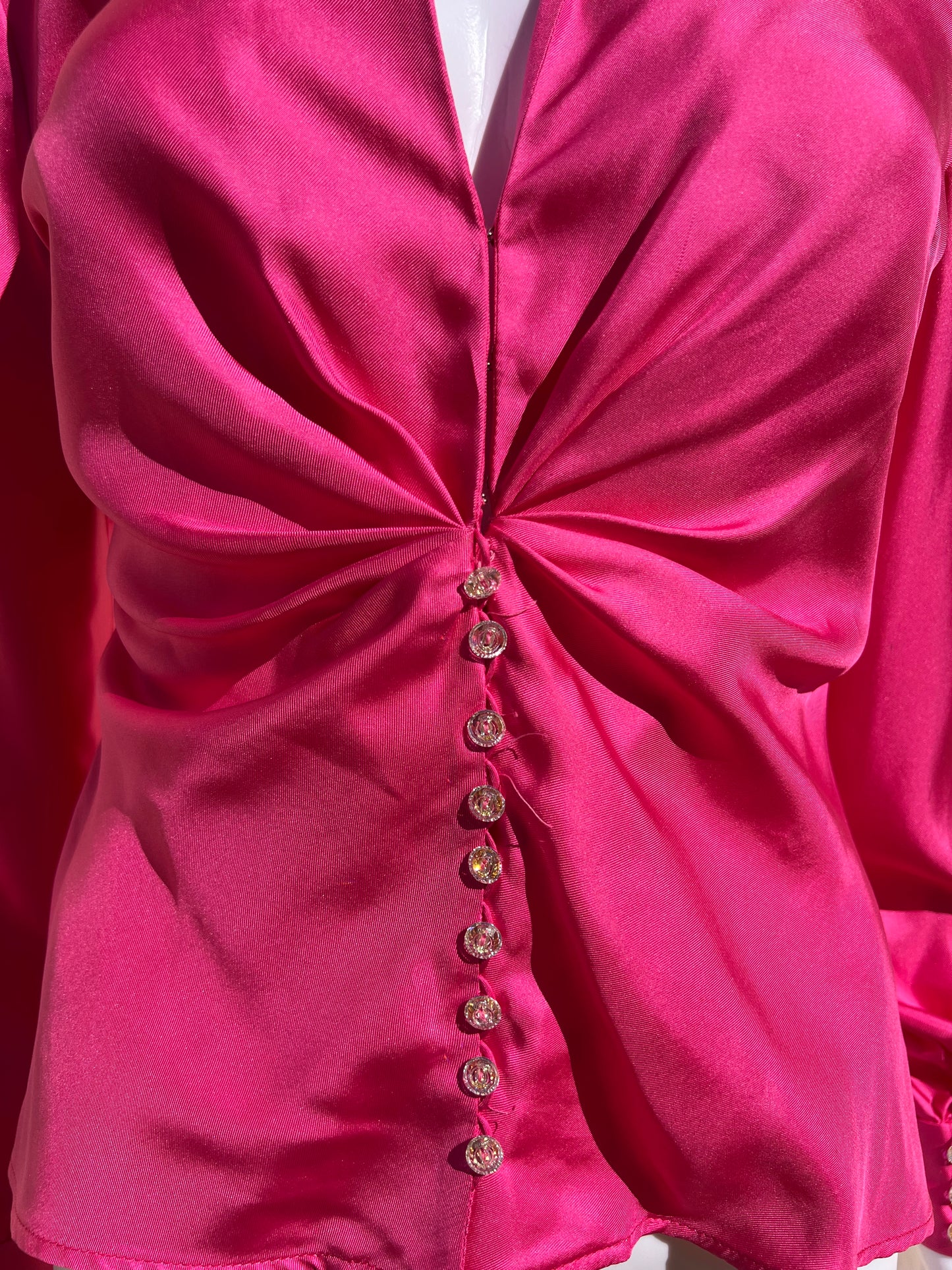 GIANNI VERSACE: 2000 Runway Silk Top