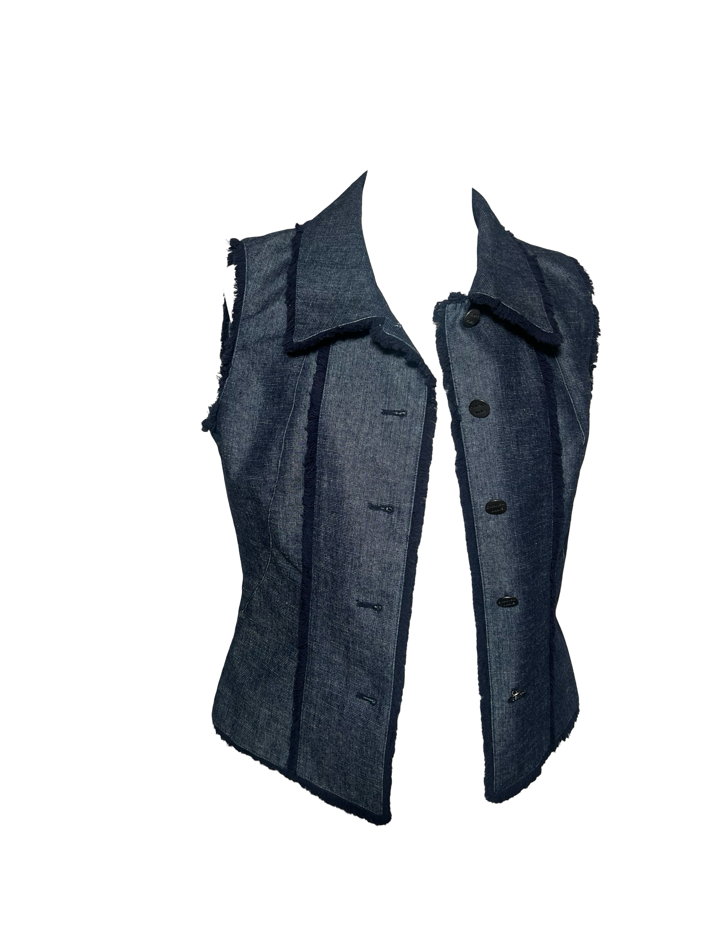 Vintage Chanel Denim Vest Top