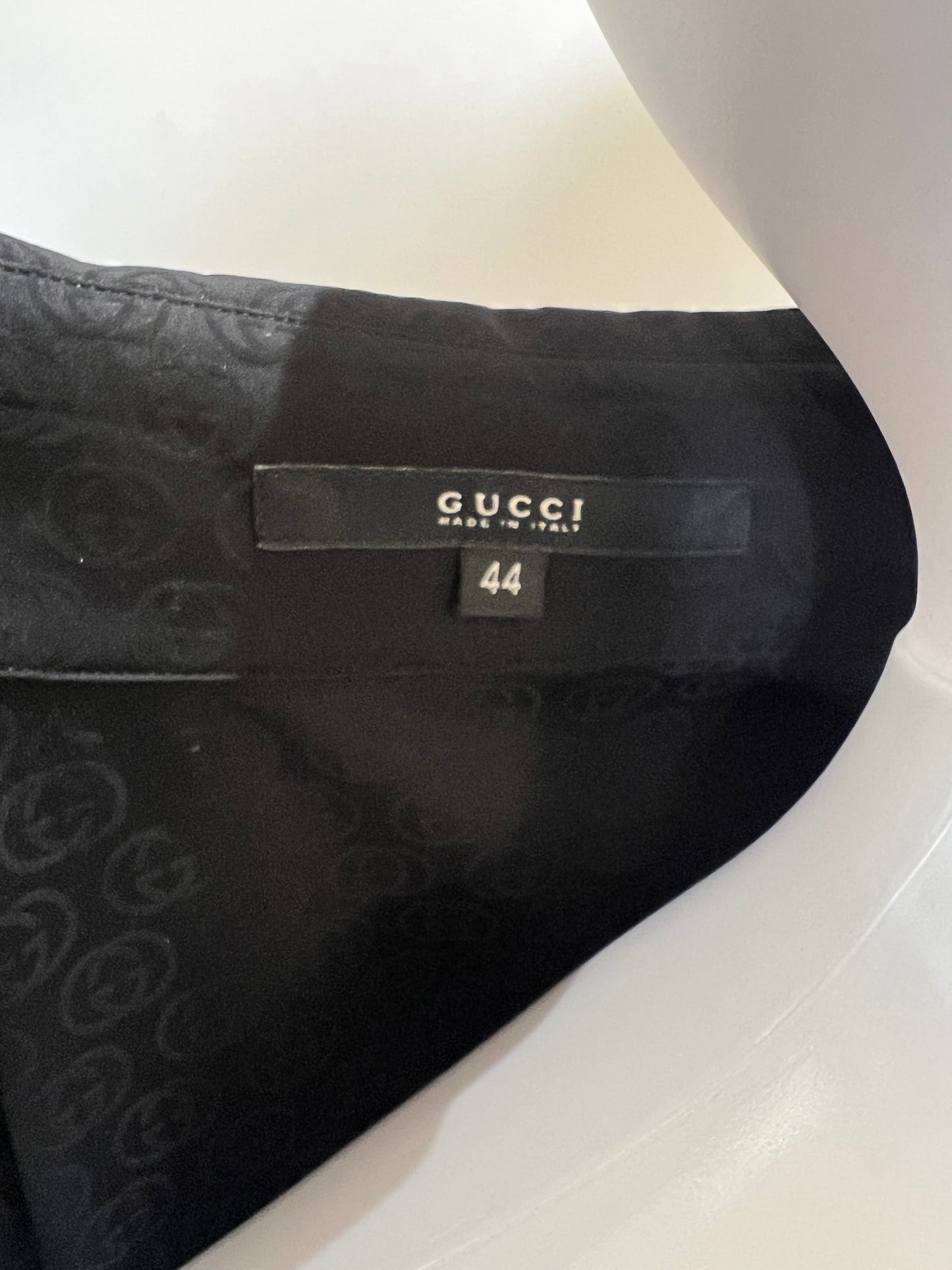 Vintage Gucci Monogram Silk Blouse