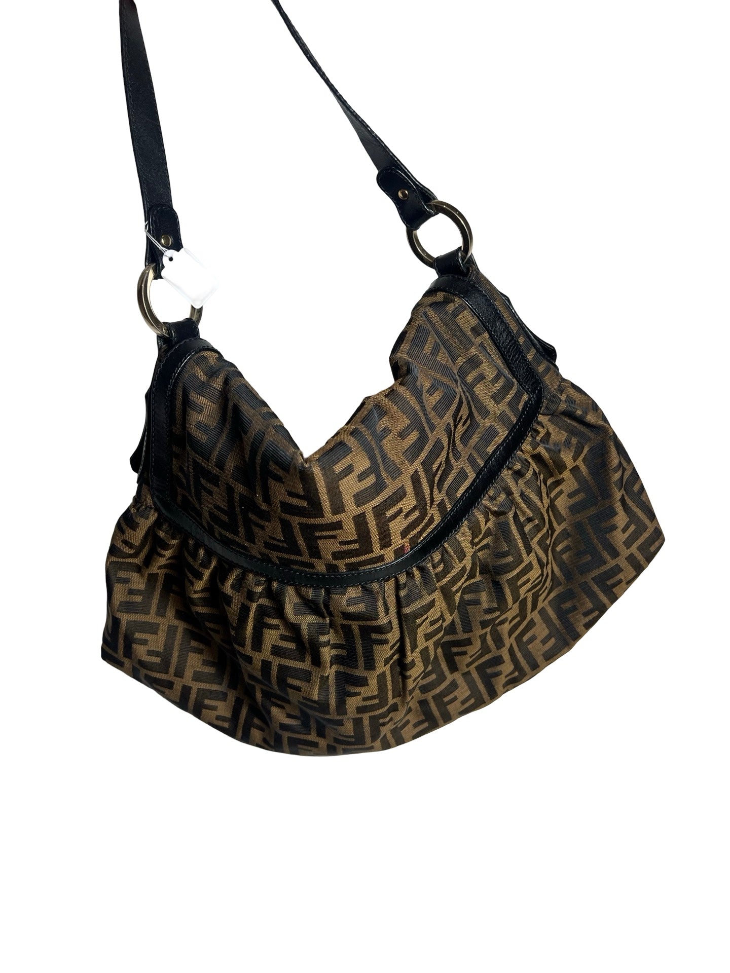 Vintage Fendi Monogram Boho Shoulder Bag