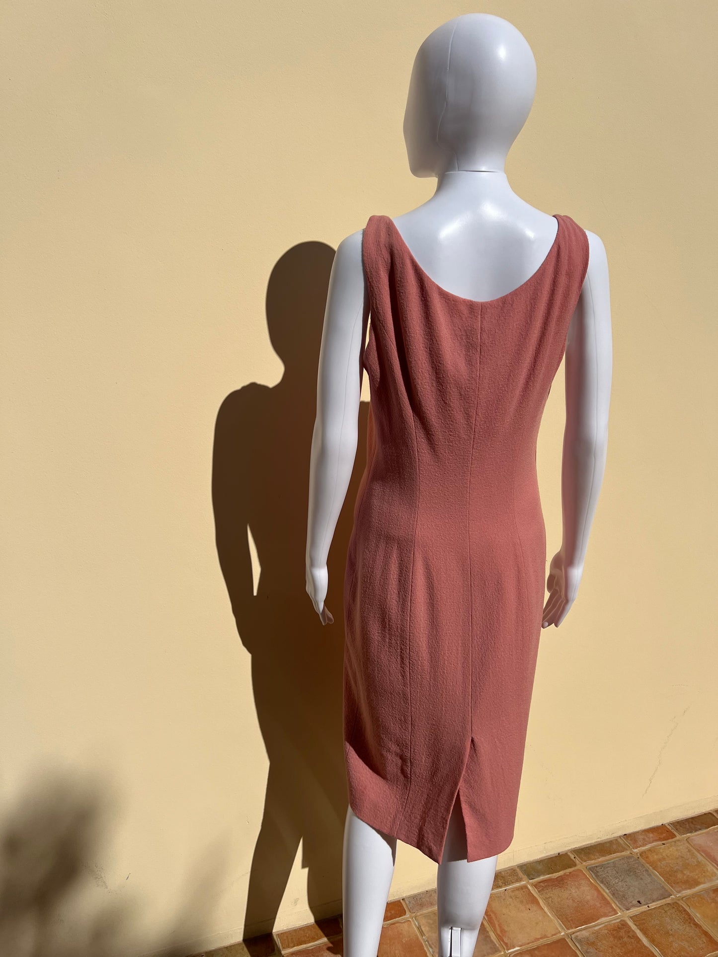 MOSCHINO: Pink Midi Dress