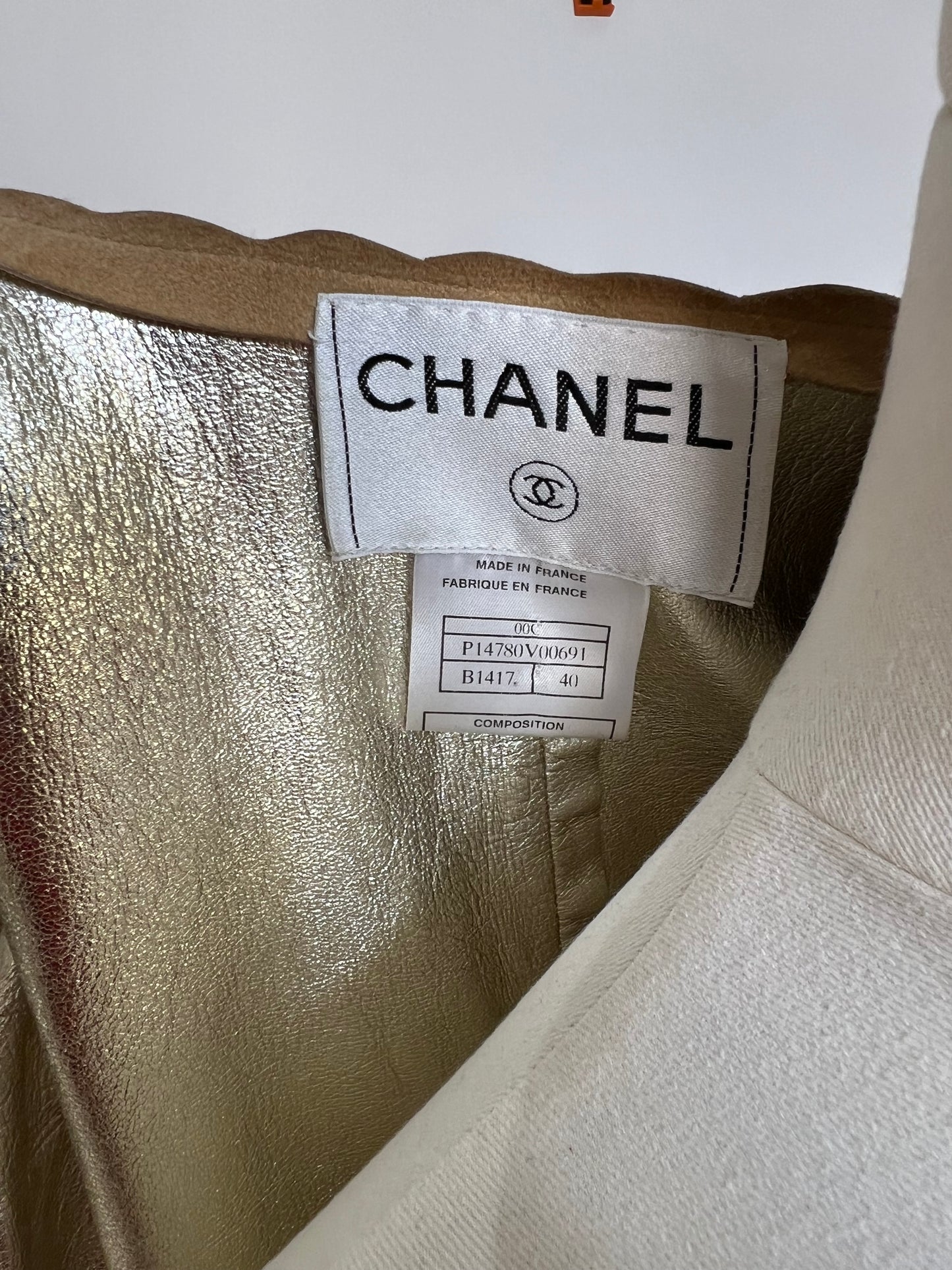 Vintage Chanel Suede Skirt and Jacket Set