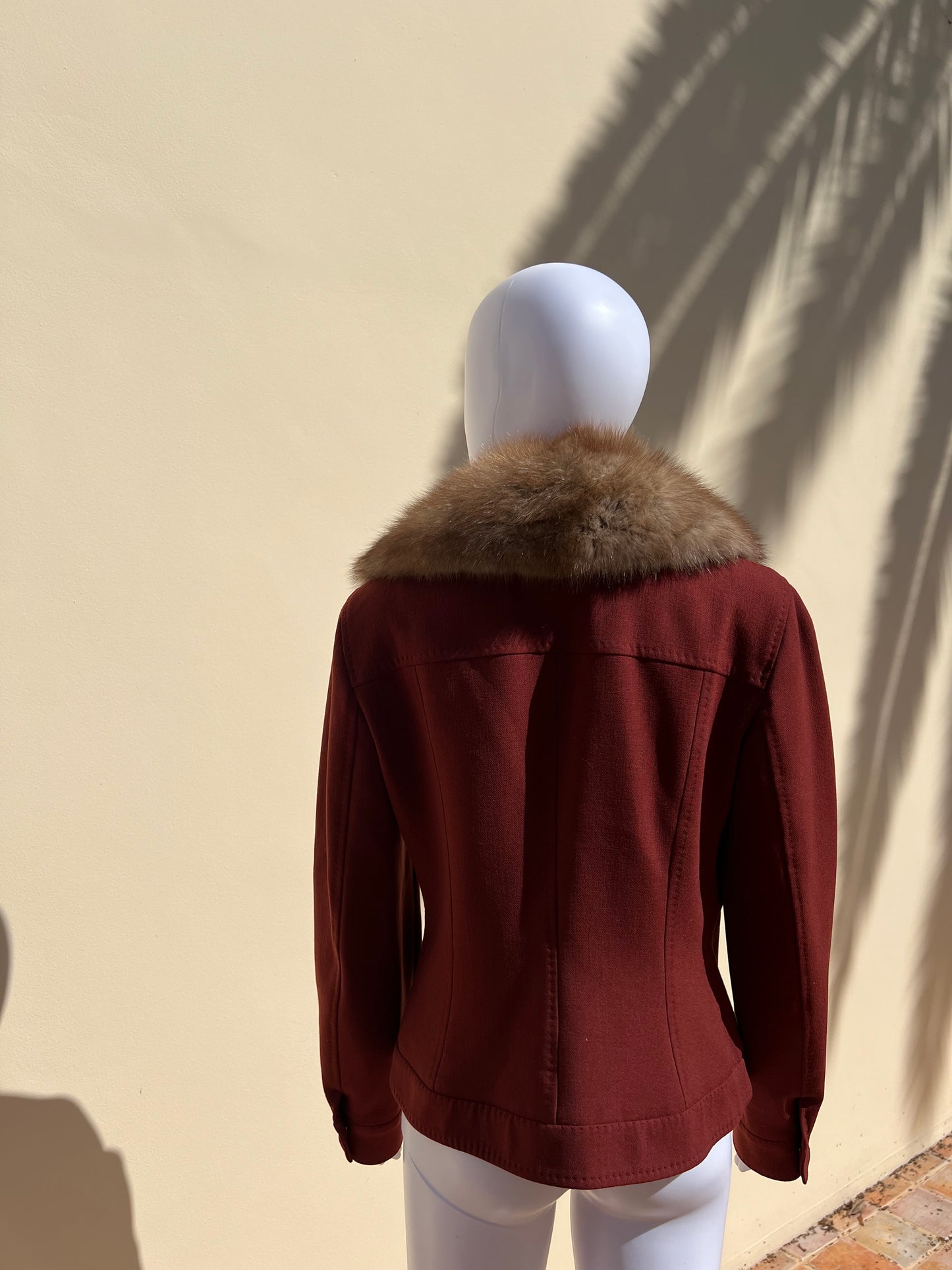 DOLCE&GABBANA: Fur Trimmed Jacket