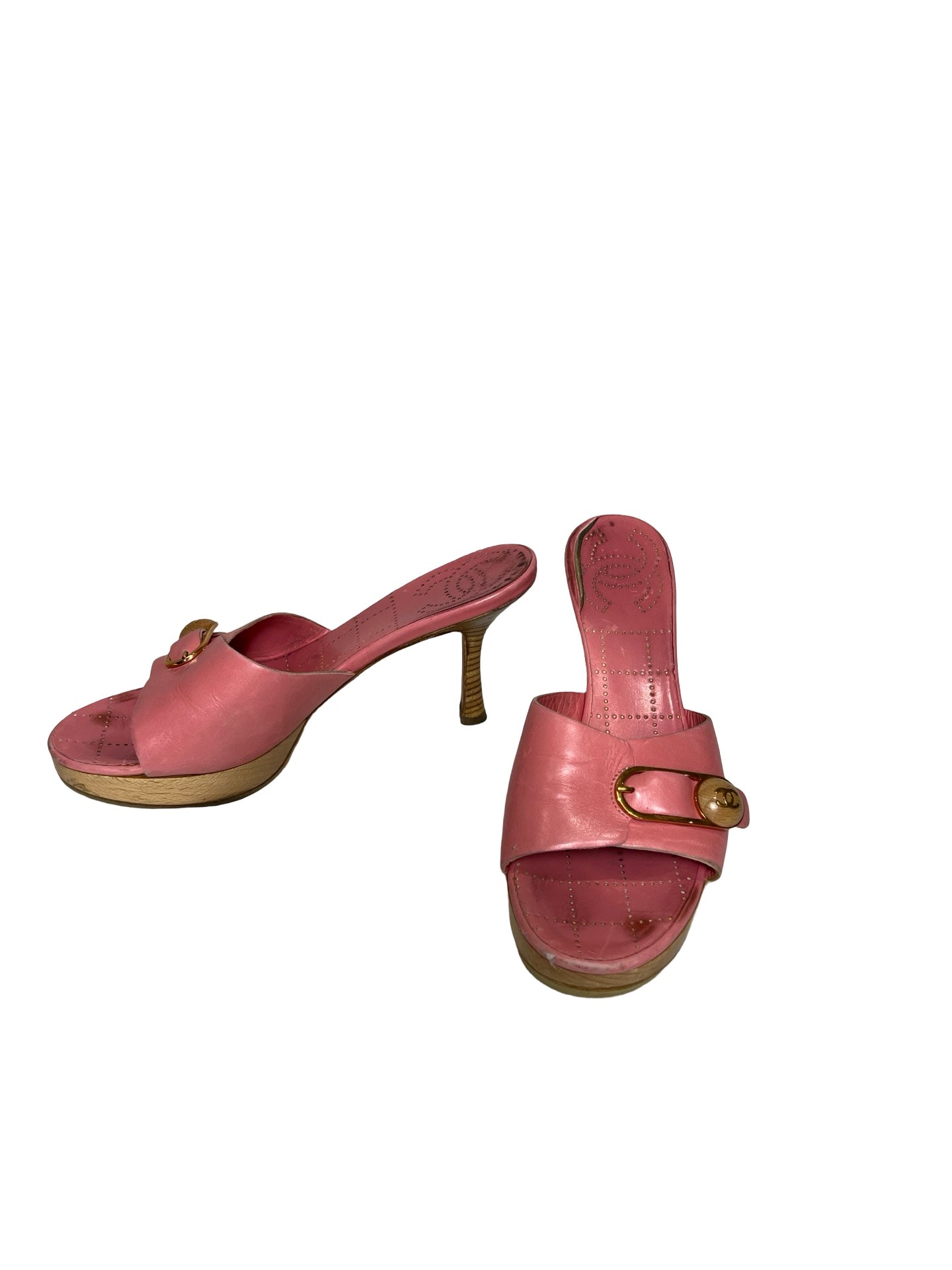 Vintage Chanel Sandal Heel 38