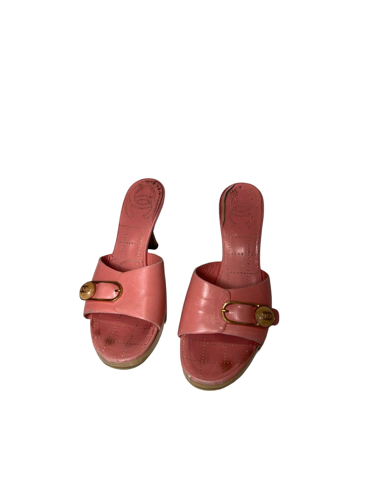 Vintage Chanel Sandal Heel 38