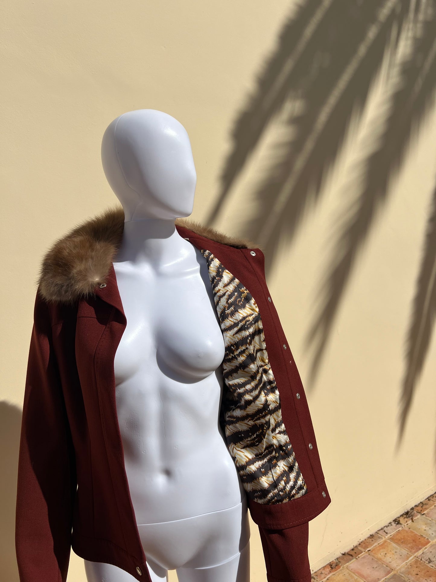 DOLCE&GABBANA: Fur Trimmed Jacket