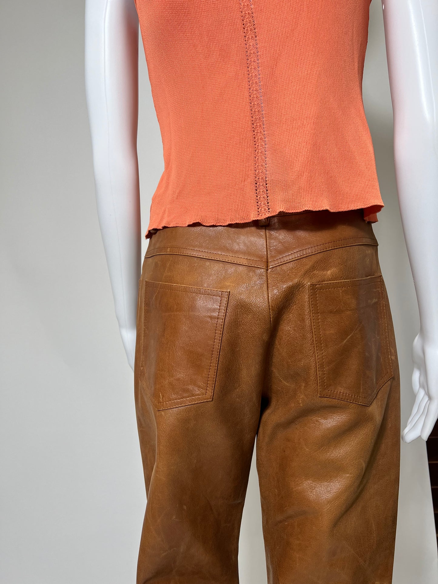 Vintage Celine Leather Pants