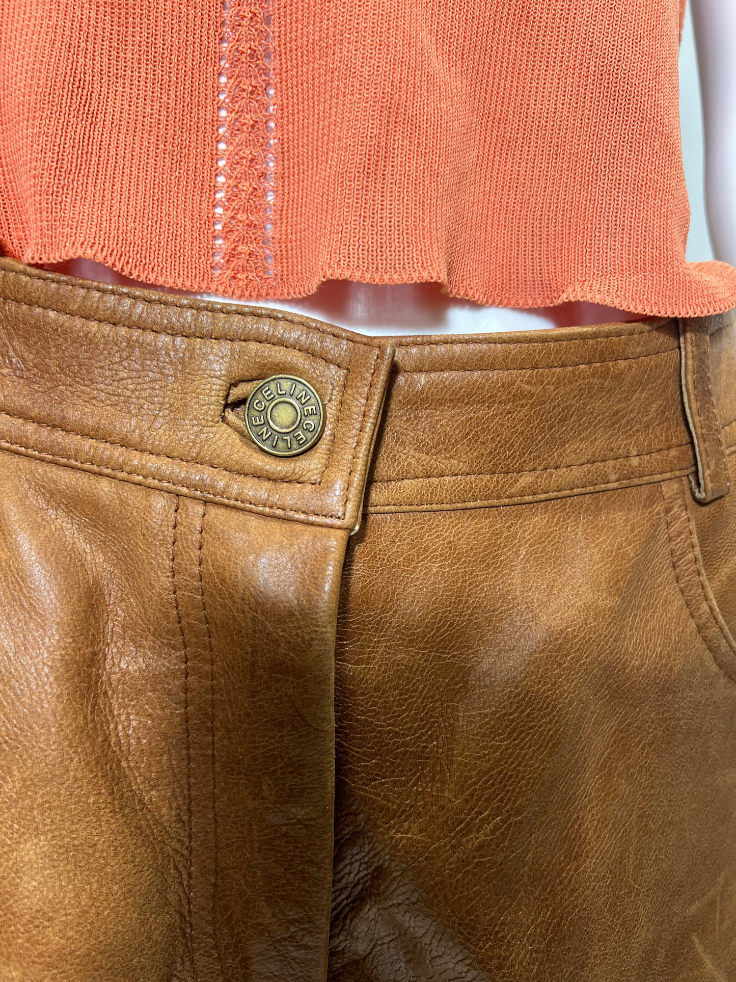 Vintage Celine Leather Pants
