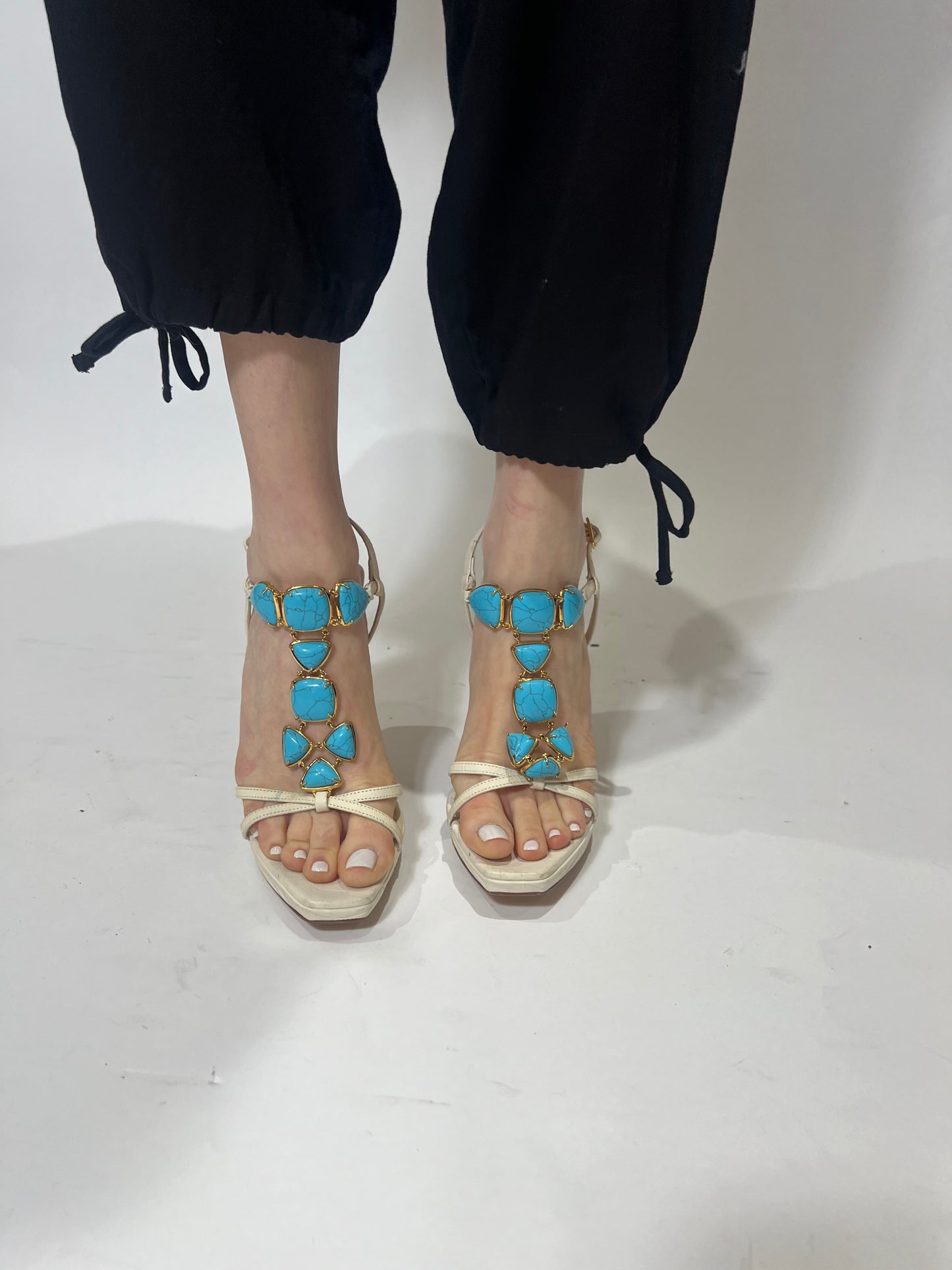 Vintage Dior Turquoise Heel 37.5