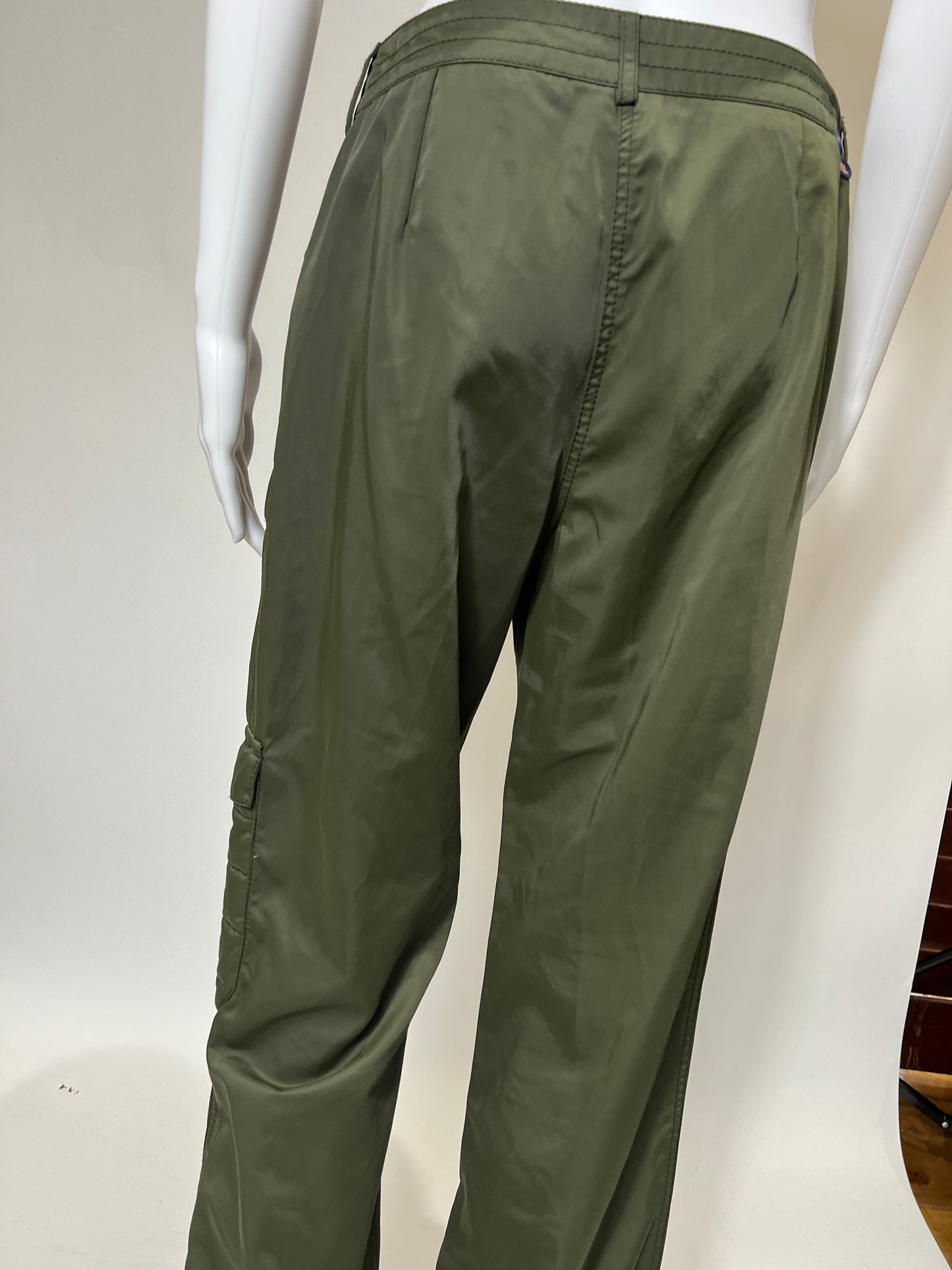 Vintage Chanel Cargo Pant in Green