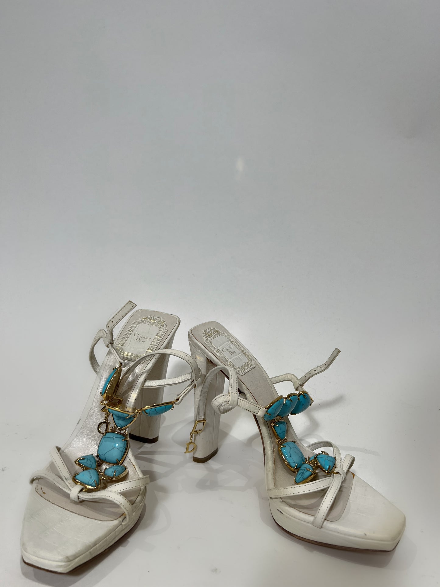 Vintage Dior Turquoise Heel 37.5