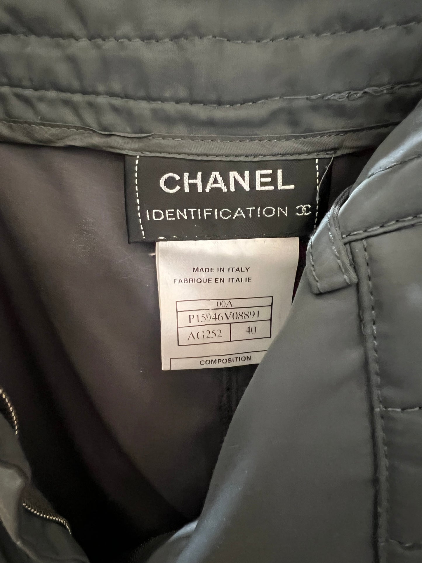Vintage Chanel Cargo Pant Grey