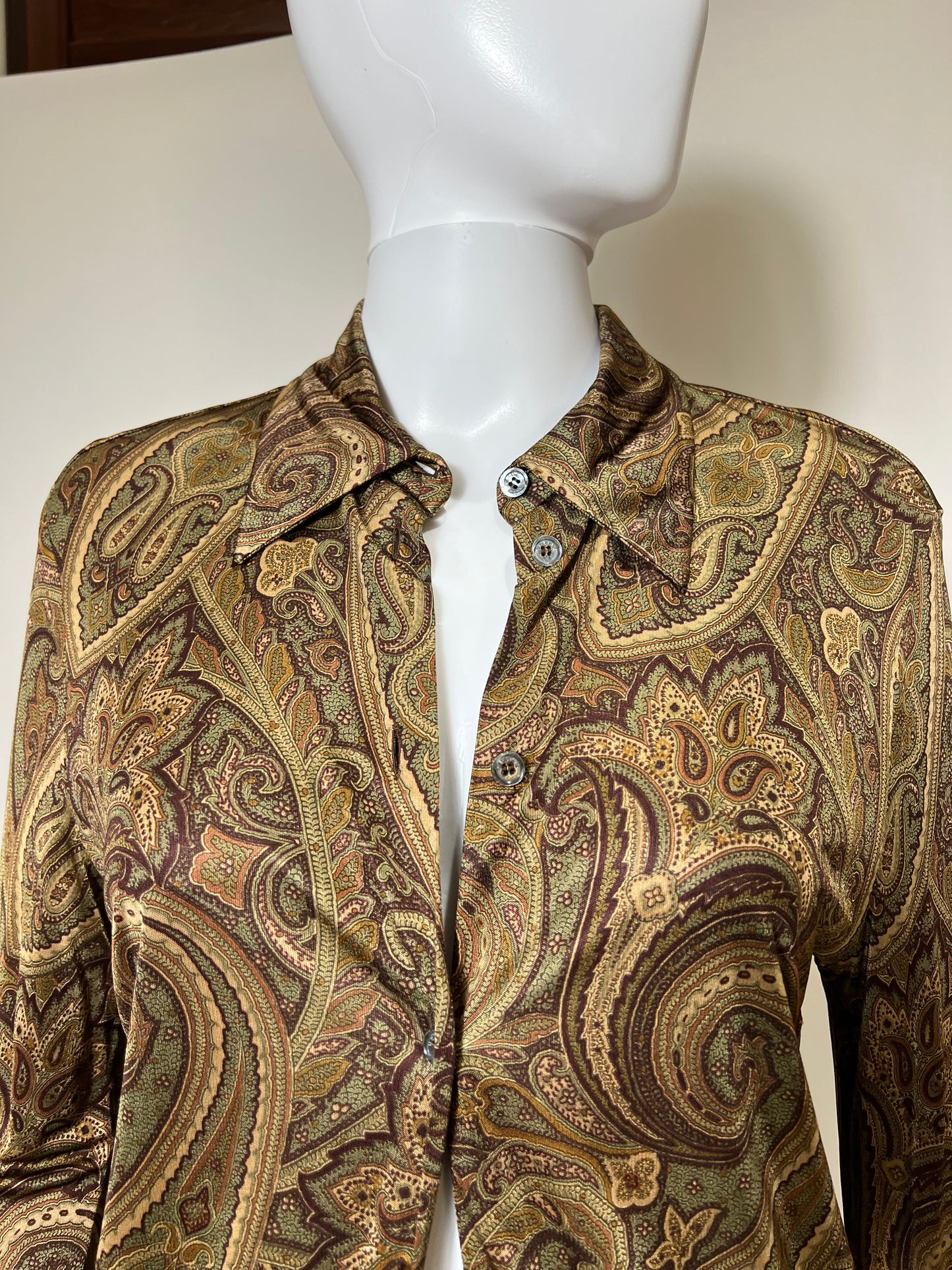 Vintage Celine Paisley Top
