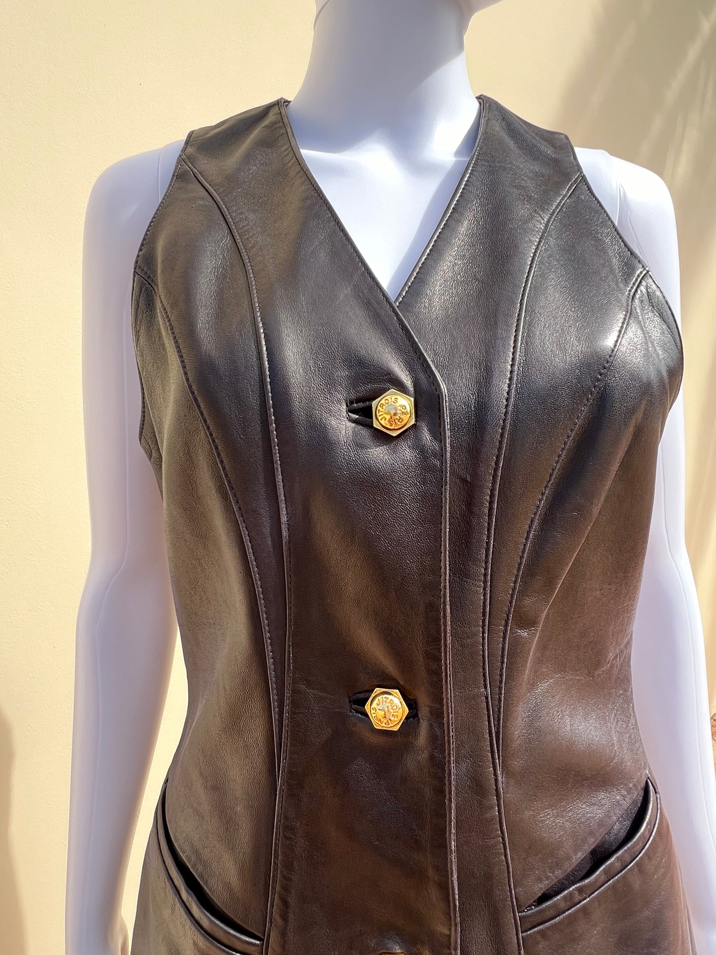 JEAN CLAUDE JITOIS: Leather Dress