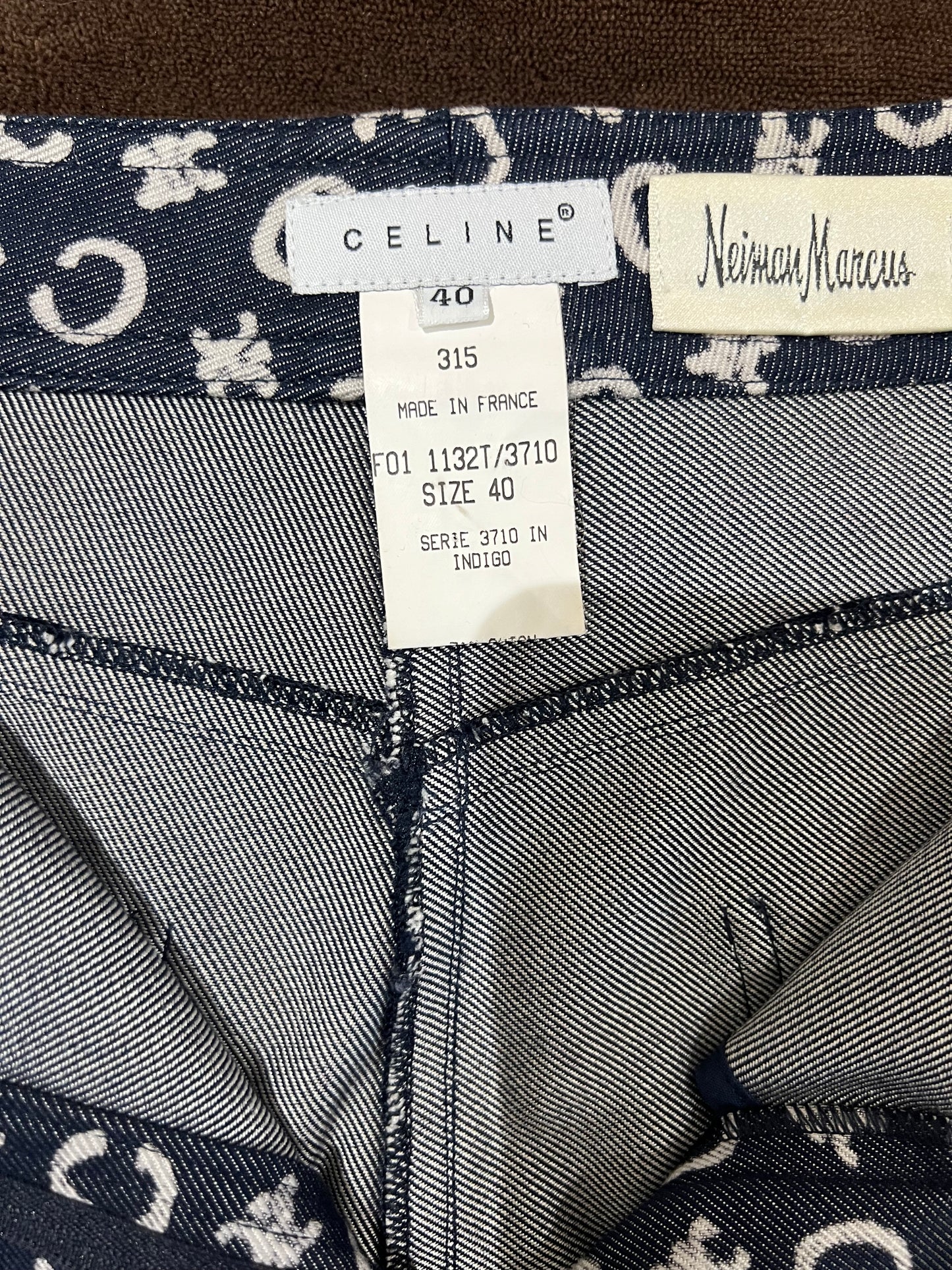 Vintage Celine Monogram Jeans