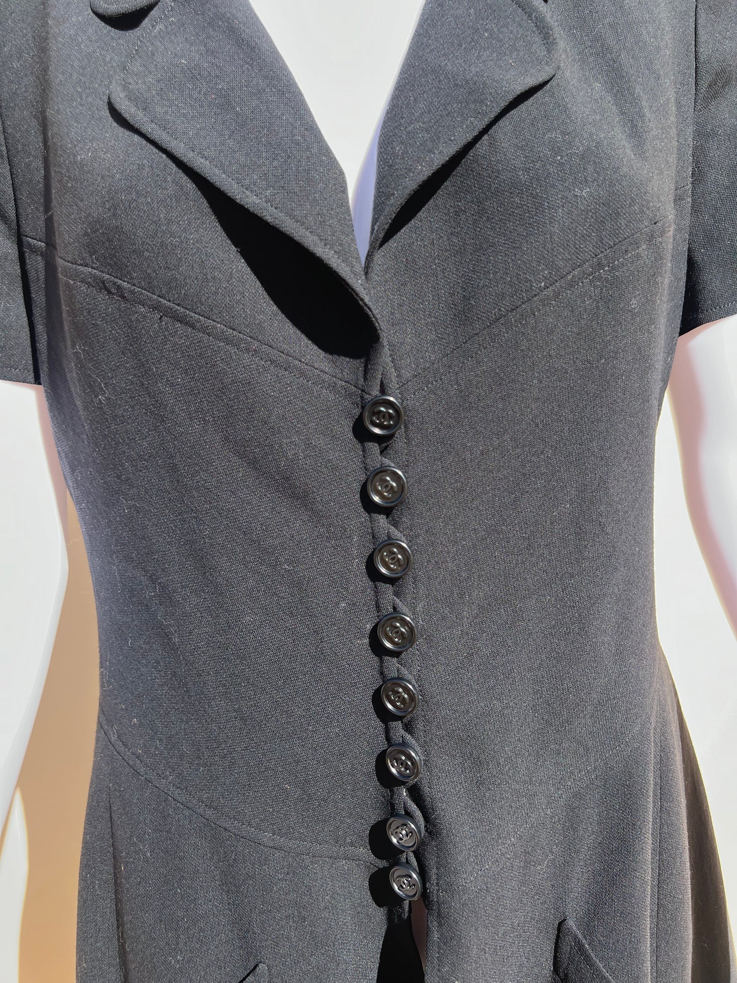 CHANEL: Black Mini Dress
