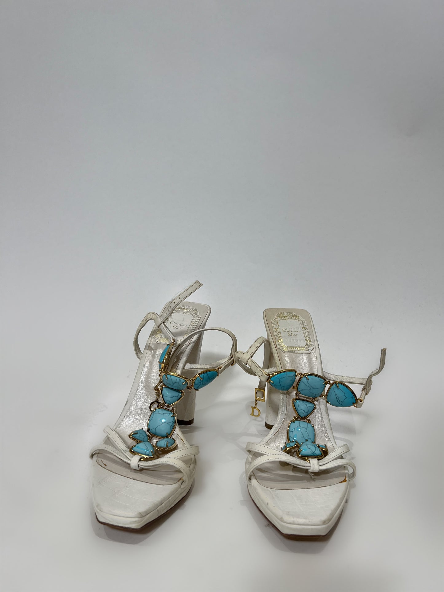 Vintage Dior Turquoise Heel 37.5