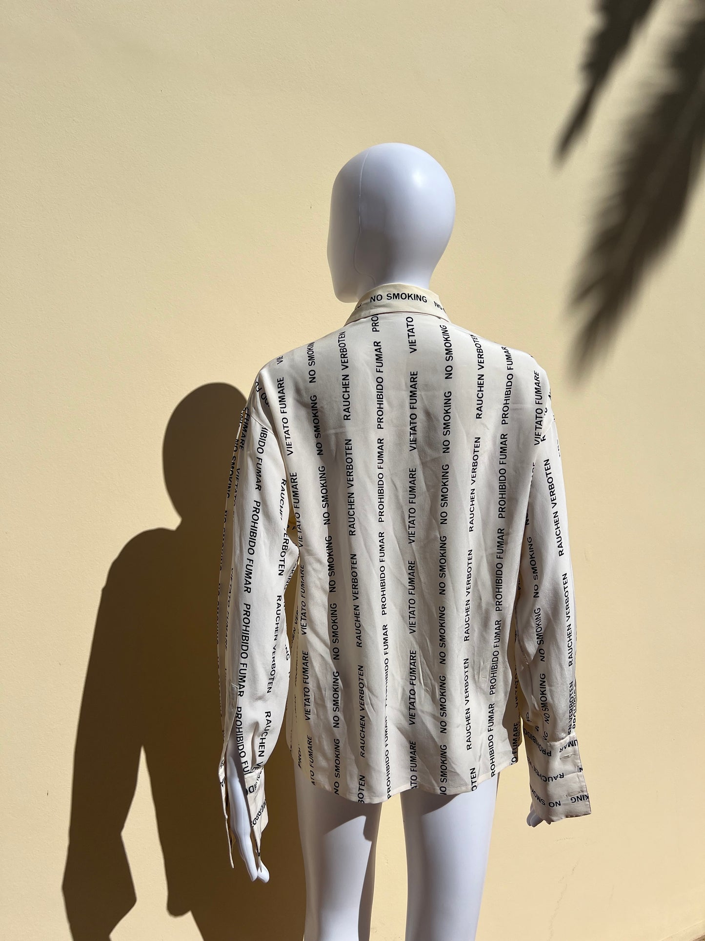 CHANEL: 1980s “No Smoking” Silk Blouse