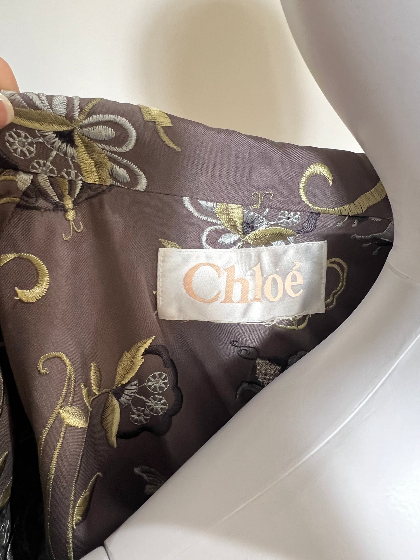Vintage Chloe Silk Embroidered Jacket