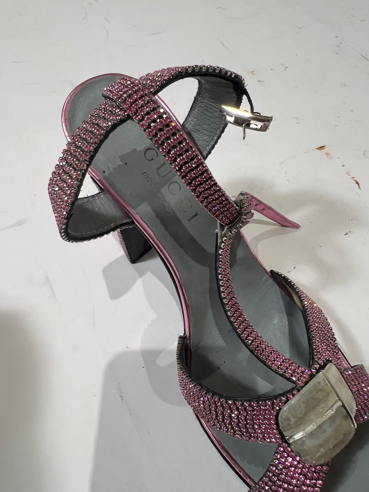 Vintage Gucci Bejeweled Heels 38