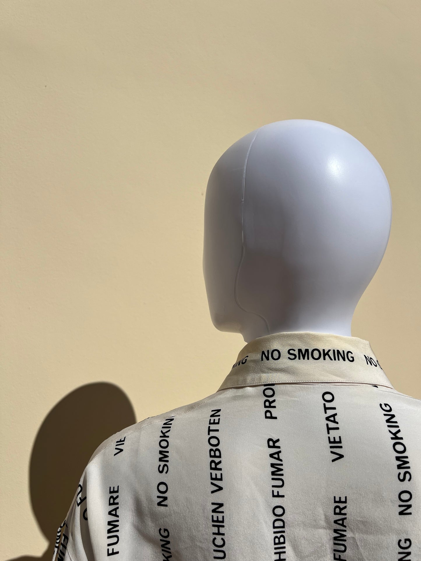 CHANEL: 1980s “No Smoking” Silk Blouse