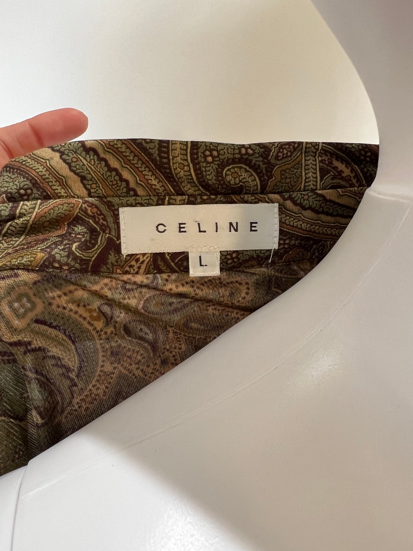 Vintage Celine Paisley Top