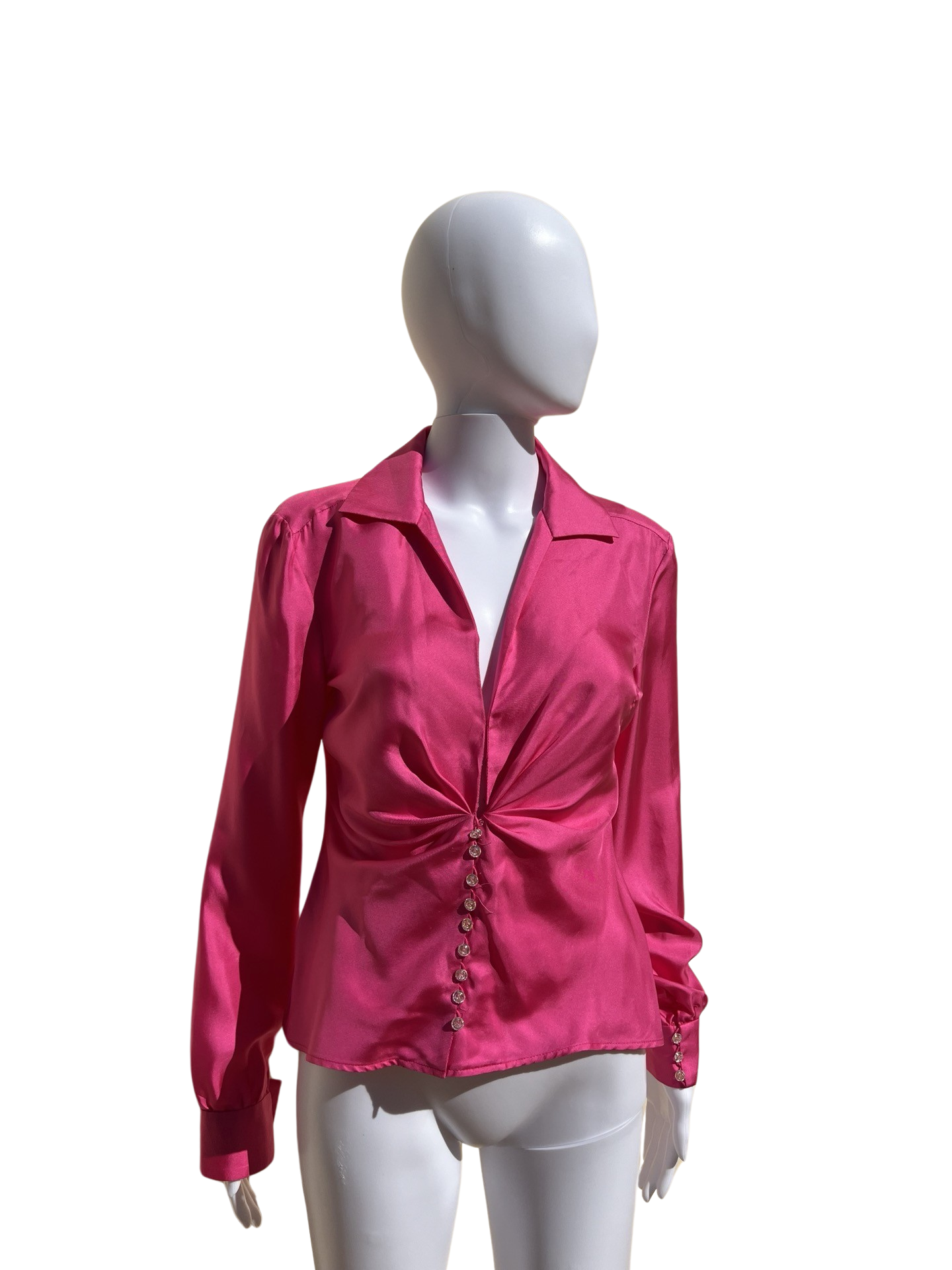 GIANNI VERSACE: 2000 Runway Silk Top