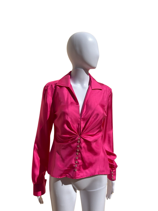 GIANNI VERSACE: 2000 Runway Silk Top