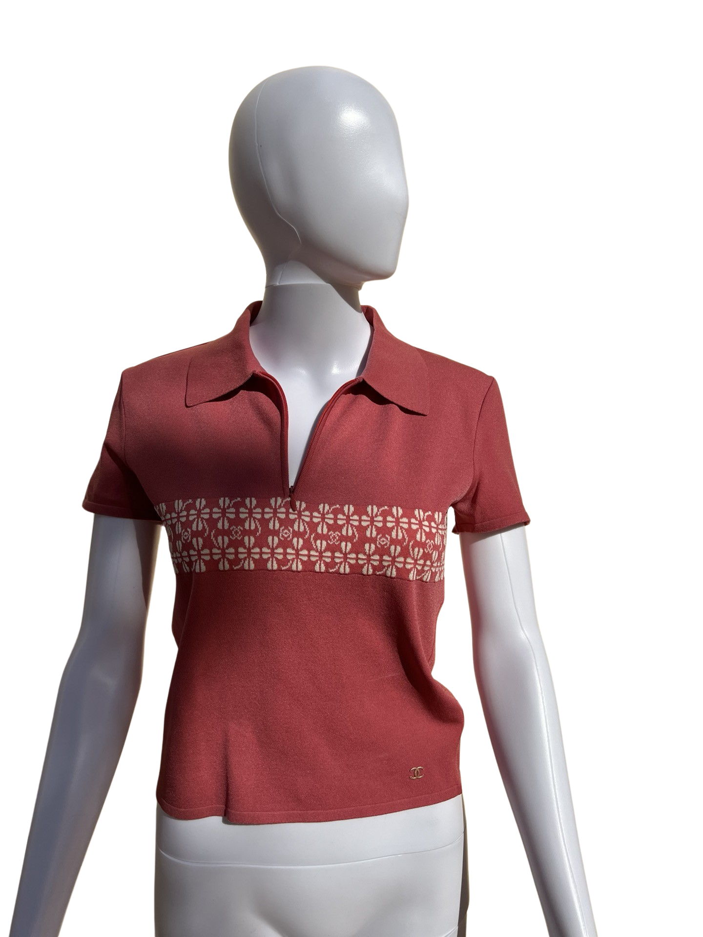 CHANEL- 2001 Chanel Vintage Sports Polo Tee